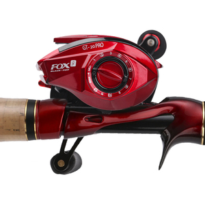<span class=keywords><strong>Canne</strong></span> à pêche HASIDA Red <span class=keywords><strong>Fox</strong></span> Combo C2.44M n MH entièrement en carbone haute résistance et moulinet de baitcasting à double frein magnétique gauche - Product Image 5