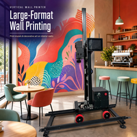 Printer Inkjet Dinding Vertikal 3D I3200 Print Head Mural Dinding Kontrol Otomatis Garansi 1 Tahun Baru Tinta UV