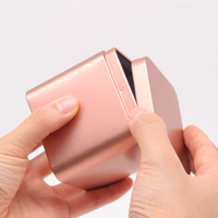 En stock, boîte en métal recyclable de qualité alimentaire, colorée, pour chocolat, biscuits, thé, emballage carré en métal, boîte/conteneur à thé