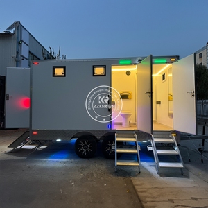 Toilets Restrooms and Mobile Portable Restroom Vip Luxury Wc Bathroom <b>Trailer</b> with Shower Chemical Toilet - Product Image 4