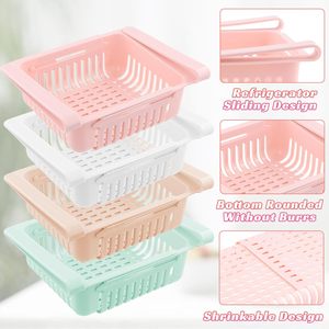 ตะกร้าเก็บของในตู้เย็นแบบยืดหดได้ Diyunte Kitchen กล่องเก็บอาหาร - Product Image 4