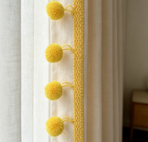 Bande de dentelle <span class=keywords><strong>à</strong></span> pompons brodés multicolores personnalisable, garniture <span class=keywords><strong>à</strong></span> franges, ruban <span class=keywords><strong>à</strong></span> pompons tissé pour projets de vêtements et de décoration intérieure - Product Image 3