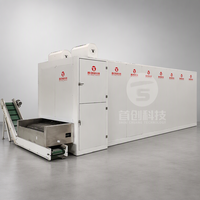 Séchoir à bande industriel Shouchuang en acier inoxydable avec moteur et boîte de vitesses pour le séchage et le traitement des aliments (prunes, carambola, lucuma, farine)