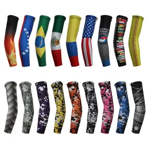 PURE Wholesale Custom American Stars Arm Sleeves Arm Sports Printed Baseball Volleyball Cycling Arm Warmers Women
