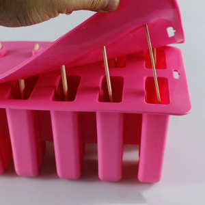 <span class=keywords><strong>2025</strong></span> BPA-free 10-khoang Silicone Popsicle khuôn Set <span class=keywords><strong>Ice</strong></span> <span class=keywords><strong>Cream</strong></span> Maker với gậy gỗ cho tự chế xử lý - Product Image 2