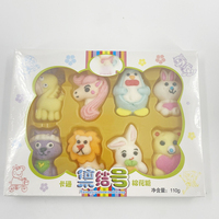 Chinese Halal Sweets Cotton Candy Sugar Makers Grain Exotic Dog Asian Cat Shape Snacks Sweets Wholesale