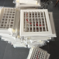 Grille de ventilation décorative 20x25 en ABS pour système de ventilation industriel CVC