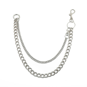 Toptan şık ve kişilik zincir kolye çift asılı zincir çift Metal Punk Hip-hop eğilim pantolon zincir kemer - Product Image 1