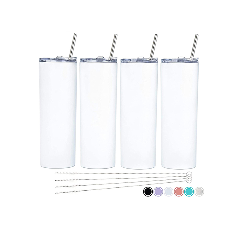 Белая Термокружка Из Нержавеющей Стали 20 унций для склада в США, термопечатающая кружка с двойными стенками, Изолированная прямая сублимационная кружка