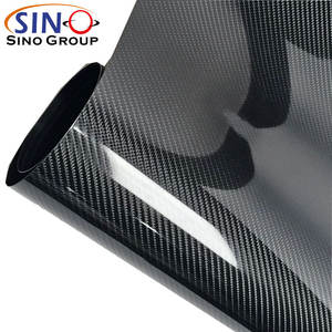 1.52*18M Rouleau Complet PVC Auto Film D'emballage De Voiture En Fiber De <span class=keywords><strong>Carbone</strong></span> Vinyle en Chrome Diamant Noir avec Fonction De Changement De Couleur - Product Image 3