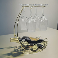 Support à vin inversé de style européen pour décoration créative de la maison, présentoir pour verres à vin rouge, vente en gros pour usines et particuliers