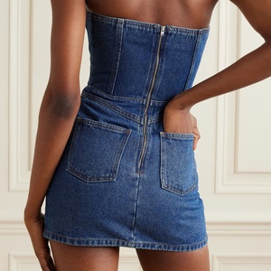Nuevos Vestidos de Mezclilla sin Tirantes Estilo Boutique para el Verano 2025, Vestido Ajustado Sexy para Mujer, Ropa Urbana, Vestido Vaquero Informal y Sencillo, Mini Vestido - Product Image 2
