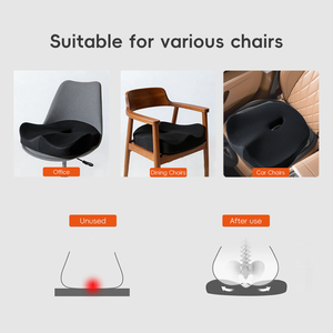 Yue Rise 2026 Nuevo Cojín <span class=keywords><strong>de</strong></span> Asiento Ergonómico Antideslizante <span class=keywords><strong>de</strong></span> Espuma Viscoelástica <span class=keywords><strong>de</strong></span> Alta Densidad con Cremallera para Trabajo Prolongado <span class=keywords><strong>en</strong></span> la <span class=keywords><strong>Oficina</strong></span> - Product Image 4