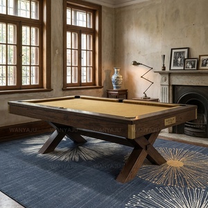 Mesa de <span class=keywords><strong>Billar</strong></span> Americana Moderna de 7 Pies con Pizarra de Pizarra, Tapizada en Cuero y Goma, Económica, para Uso Comercial en Interiores, para el Hogar y Negocios - Product Image 6
