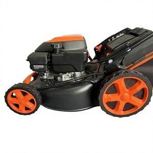 Cortacésped de gasolina autopropulsado de 4 tiempos con ruedas altas, cuchilla cilíndrica, 200cc, caja de recogida de césped de 65L, eliminación de restos de césped, para pendientes - Product Image 4
