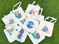 Sacs fourre-tout en toile de coton épaisse personnalisés avec logo, sacs d'épicerie réutilisables en gros, cadeaux promotionnels pour les supermarchés