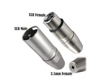 Nouveau assez Stock XLR 3 broches femelle Jack à 3.5mm femelle et mâle 1/8 "TRS <span class=keywords><strong>Mini</strong></span> femelle stéréo Microphone Audio adaptateur convertisseur connecteur - Product Image 3