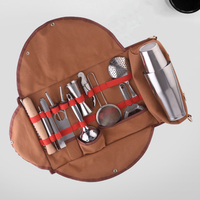 Kit de barman avec support | Ensemble de bar complet de 24 pièces Kit de cocktail avec tous les accessoires de bar: Martini Shaker, Jigger, Muddler