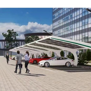 Sistema di Montaggio Solare per Carport YMHD ad Alta Impermeabilità, Materiale Q235B/Q355B, Carico Vento 60 M/S, Soluzione Personalizzata Dettagliata - Product Image 4