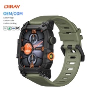 Reloj Inteligente S6 para Exteriores de la Mejor Calidad para Hombre, Pantalla IPS HD de 2.01'', Llamadas por Bluetooth, Resistente al Agua IP68, Linterna LED, Más de 100 Deportes, Frecuencia Cardíaca, CE FCC