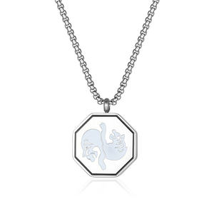 Pendentif géométrique en émail coloré avec douze breloques dans les aventures de Jackie <span class=keywords><strong>Chan</strong></span>, collier pendentif zodiaque, vente en gros - Product Image 4