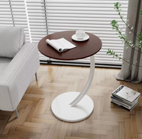 Table d'appoint ronde simple et mini pour salon et salle à manger, pour petite maison et appartement, ensemble de tables basses modernes
