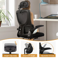 Fauteuil ergonomique moderne en forme de S, respirant, pivotant en fer, hauteur réglable, appui-tête 3D, soutien lombaire à ressorts