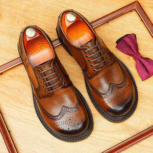 Chaussures décontractées pour hommes, à bout carré, à lacets, à pois, respirantes, antidérapantes, polyvalentes, élégantes, de couleur unie - Product Image 3