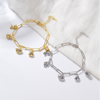 Europe et États-Unis Nouvelle mode Accessoires plaqués or 18 carats pour hommes et femmes Bracelet universel