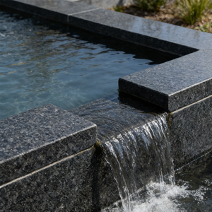 Dalles de granit noir sud-africain poli de qualité supérieure, découpées sur mesure pour cuisine, salle de bain et usage extérieur - Product Image 5