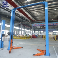 Elevador de Dos Postes de 4 Toneladas de Grado Industrial, con Piso Libre, Liberación Manual de Doble Lado, Venta Directa de Fábrica