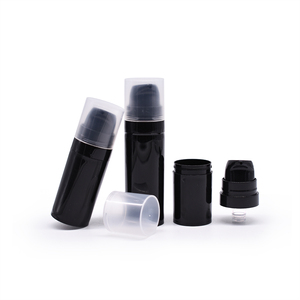 Mini Botella de Plástico de 10 ml, Color Negro, Rosa y Azul, para Envasado de Cosméticos, con Bomba Dosificadora, Impresión Superficial, Botella Airless para Lociones - Product Image 4