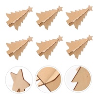 Adornos de Madera para Árbol de Navidad, Decoraciones Colgantes de Madera para Árbol de Navidad, Fiesta, Hogar, Decoración Festiva