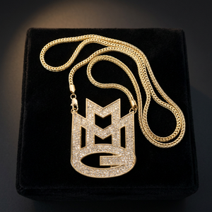 Colgante de Plata 925 con Moissanita, Letra Personalizada, Chapado en Rodio, Collar Hip Hop, Joyería con Nombre para Fiesta - Product Image 3