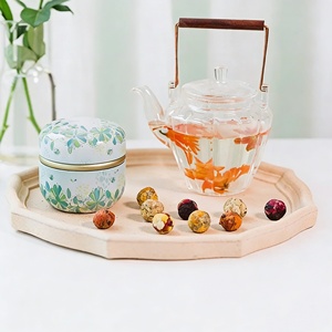 Bolas de Té de Flores Premium en Tarro, 16 Piezas, Té Pu'er Hecho a Mano, Perlas de Dragón, Hibisco, Rosa, Jazmín, Té Saludable, Set de Regalo a Granel - Product Image 1
