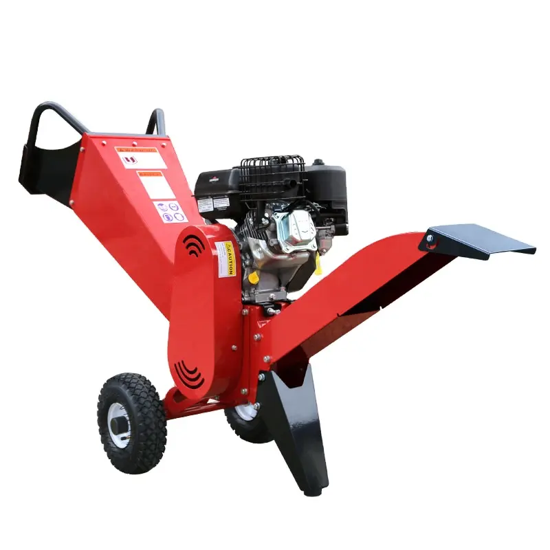 가정 사용 분지 슈레더 5cm 5-6.5HP/2.2kw 목제 분지 절단 Chipper 슈레더 기계 가솔린 엔진/전동기