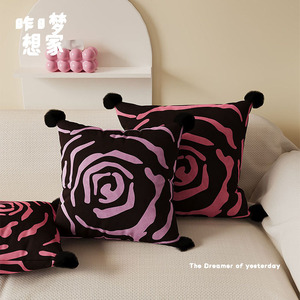 Slow <b>Down</b> Animal Print Throw <b>Pillow</b> Rectangle Removable Cover PP Cotton Filling Decorative Cushion Maze Rose - Product Image 5
