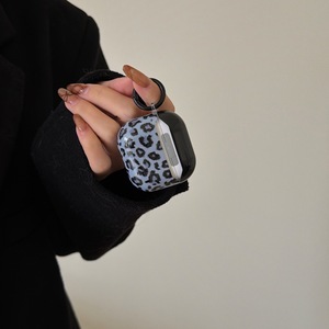 ลายเสือดาวสีน้ำเงินและสีดำสำหรับเคสแอร์พอดเข้ากันได้กับแอร์พอดโปร/ 3/ 2 กันกระแทก - Product Image 4