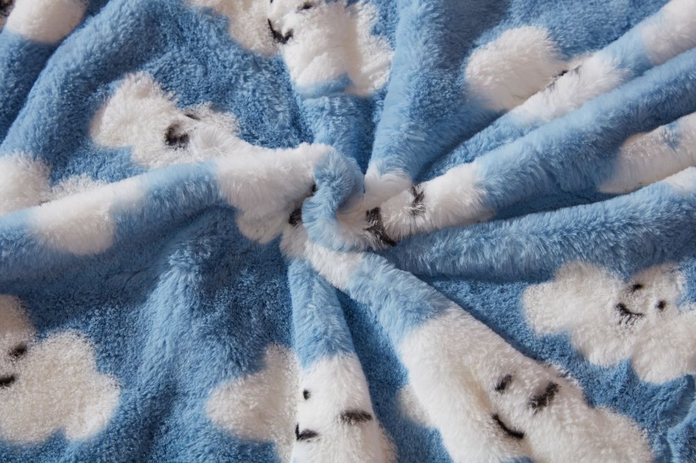定制任何颜色软毯兔毛毛绒毛绒毛毯厂家直接批发床毯