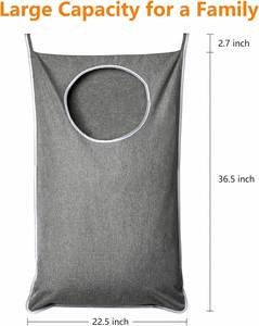 XL Hanging Laundry Hamper Bag Hanging Hamper with 4 Strong Hooks for Dirty Clothes Door Hanging Laundry Bag Large Size - Product Image 4