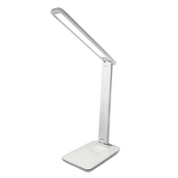 Lampe de table de bureau moderne à commande tactile LED Lampe de lecture pliante sans fil en ABS flexible pour les yeux avec alimentation en courant continu