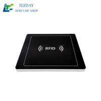 Lector RFID UHF ELFDAY 30dbm USB RS232 RJ54 Impinj, Frecuencia 865~868/902~928mhz, EPC CLASS1G2 ISO18000-6C/6B, ABS, para Punto de Venta