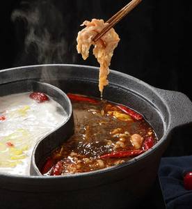 Cacerola clásica de hierro fundido Shabu/olla doble multifuncional 2 en 1 para gran oferta Sukiyaki Paella cazuela para acampar al aire libre - Product Image 5