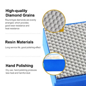 Grains #60-#3000 OEM/ODM tampon de polissage manuel en diamant électrolytique <span class=keywords><strong>ponceuse</strong></span> abrasive à dos de mousse <span class=keywords><strong>pour</strong></span> marbre granit céramique et verre - Product Image 6