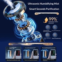 Nouveau diffuseur d'arômes intelligent en métal pour voiture, ornement parfumé alimenté par l'IA, pulvérisation automatique de parfum haut de gamme