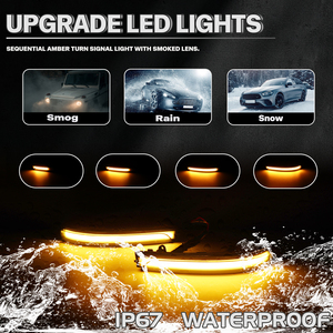 Indicatore di Direzione LED Sequenziale per Specchietto Laterale VW GOL Saveiro Voyage <span class=keywords><strong>Passat</strong></span> Jetta MK6, Luce Dinamica per Specchietto, Disponibile negli USA - Product Image 2