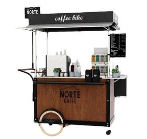 Chariot mobile à trois roues personnalisable LUX, idéal pour la restauration, la promotion de café et de fleurs, et la vente de produits de rue - Product Image 1