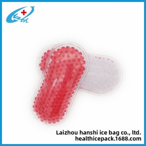 Impacco Freddo/Caldo con Perle di Ghiaccio Medicinali, Materiale PVC Ecologico, Compressa Fredda/Calda a Doppio Uso, Portatile e Pieghevole, 50g - Product Image 4