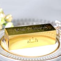 Golden Eid Mubarak Festival Geschenk box Eid Mubarak Ramadan Hollow Chocolate Candy Box