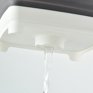 New Foldable Vegetable Washing Basin Grayish <b>White</b> Multifunctional Sink Drain <b>Basket</b> For Fruit And Vegetable <b>Storage</b> - Product Image 1